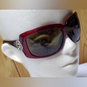 BVLGARI vintage burgundy sunglasses, model 851 518/73.